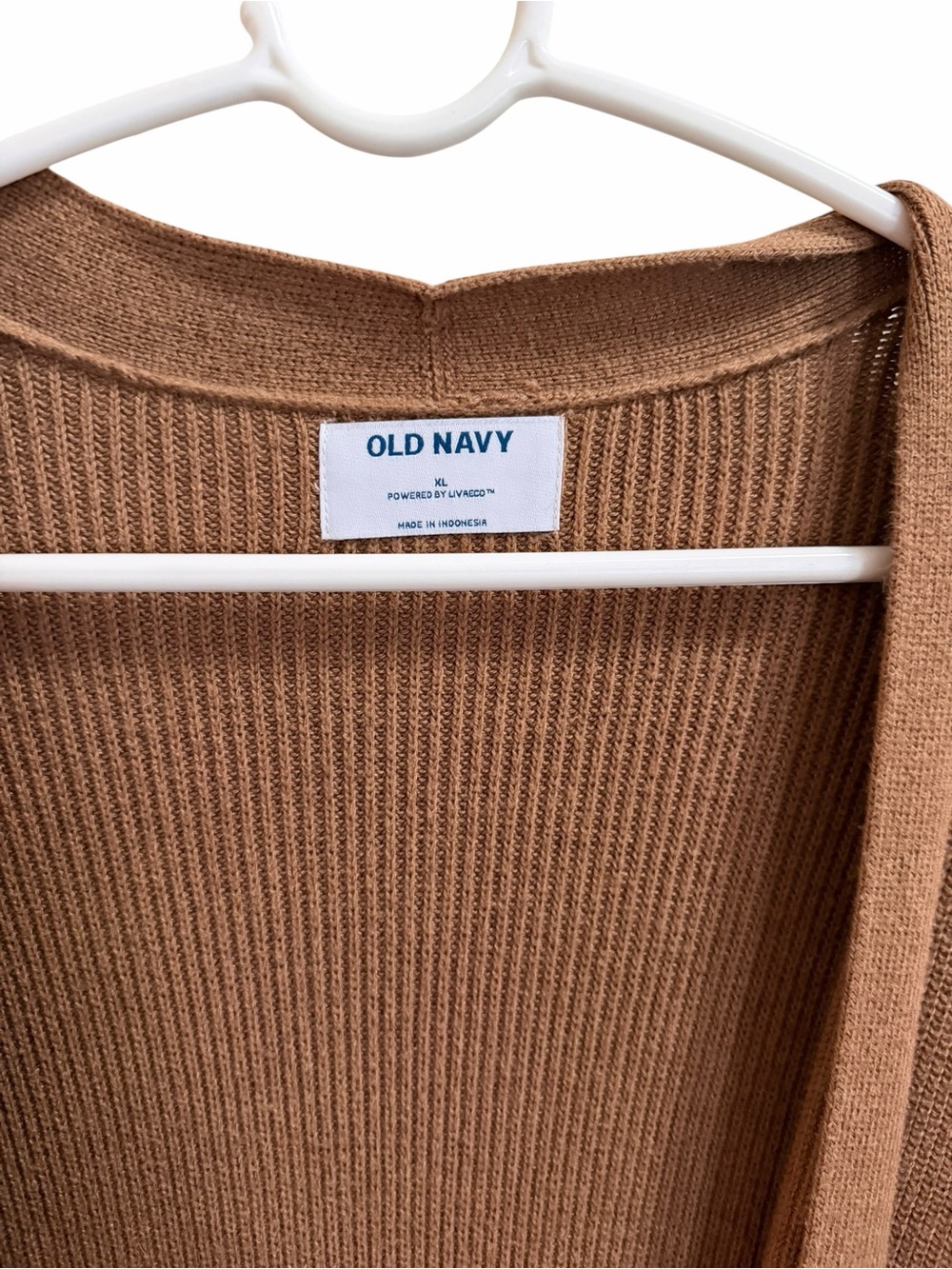 Old Navy Open-Front Brown Cardigan Sweater size XL - Picture 3 of 5